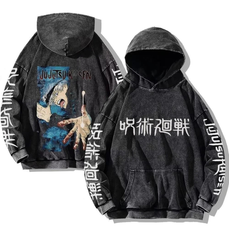Winter Clothing Anime - Hoodie Anime Jujitsu Kaisen Jepang dengan