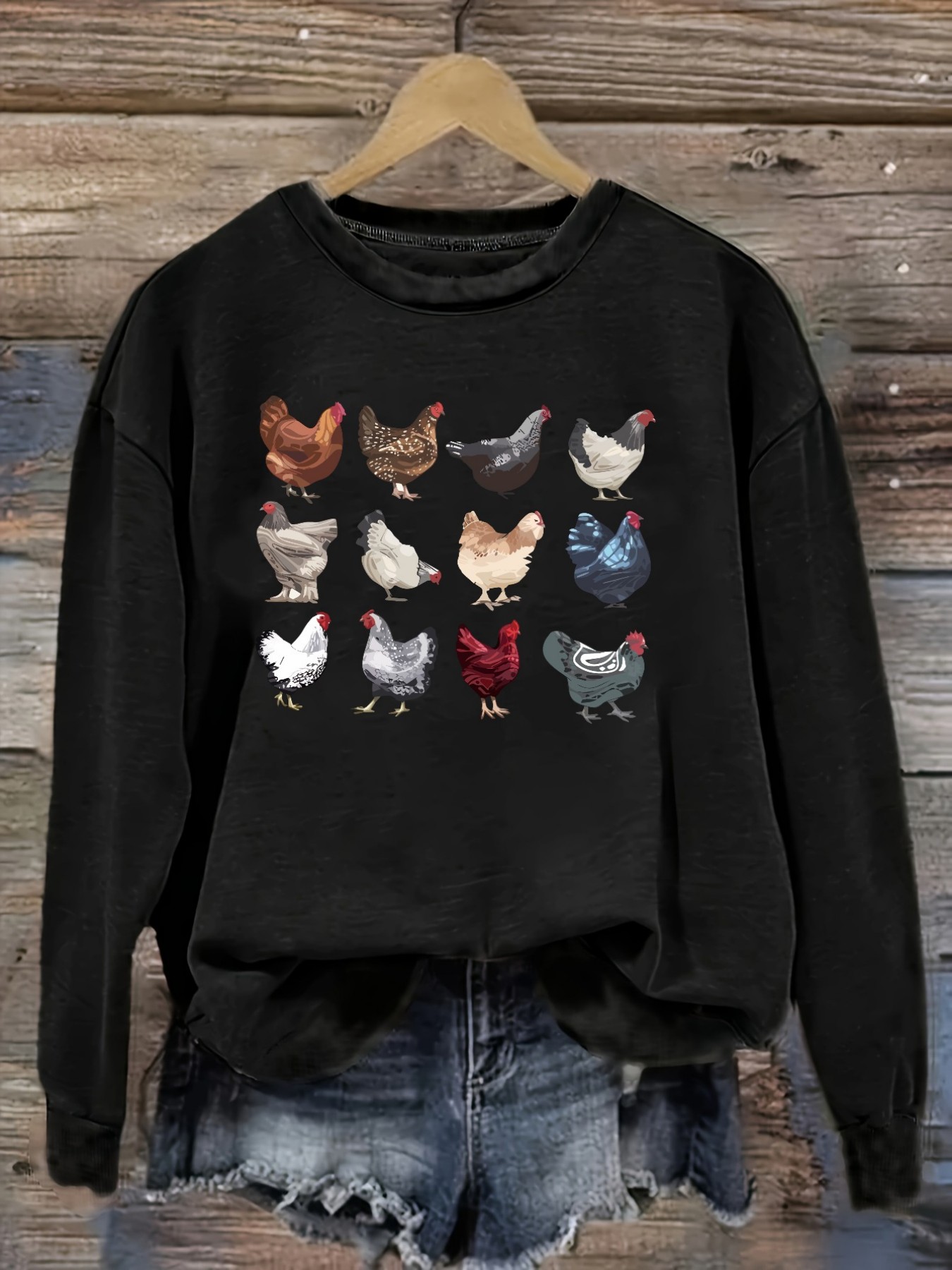 Winter Clothing Usa - Kaos Wanita Lengan Panjang Kasual dengan