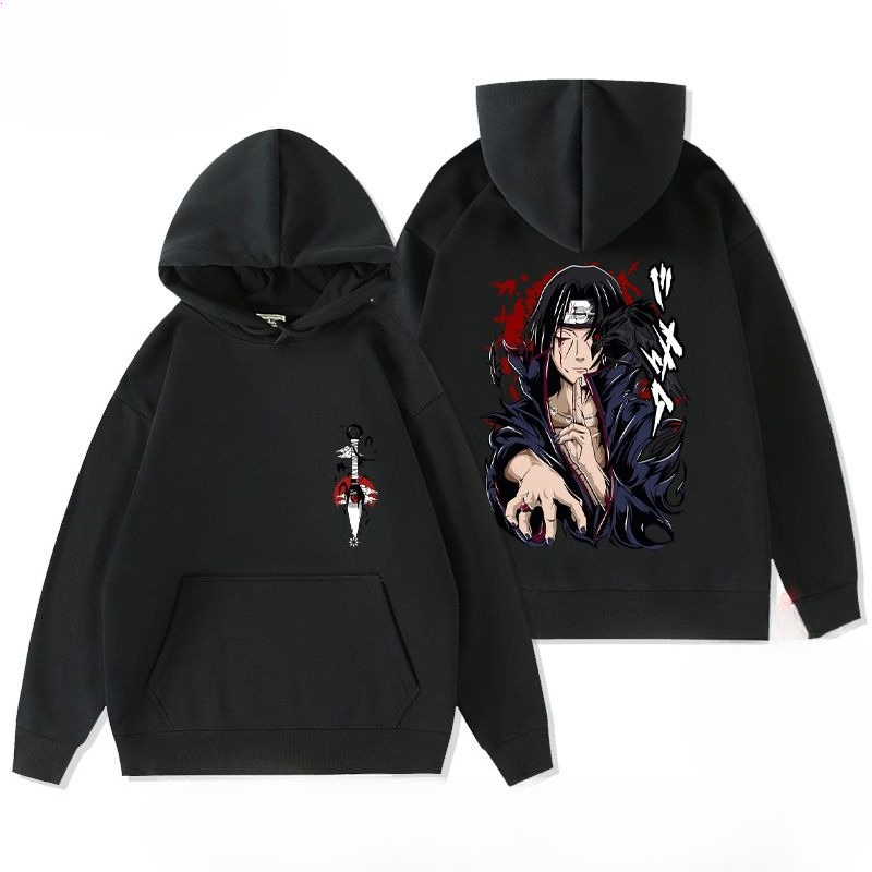 Winter Clothing Anime - Hoodie Sweatshirt Anime Retro Naruto untuk