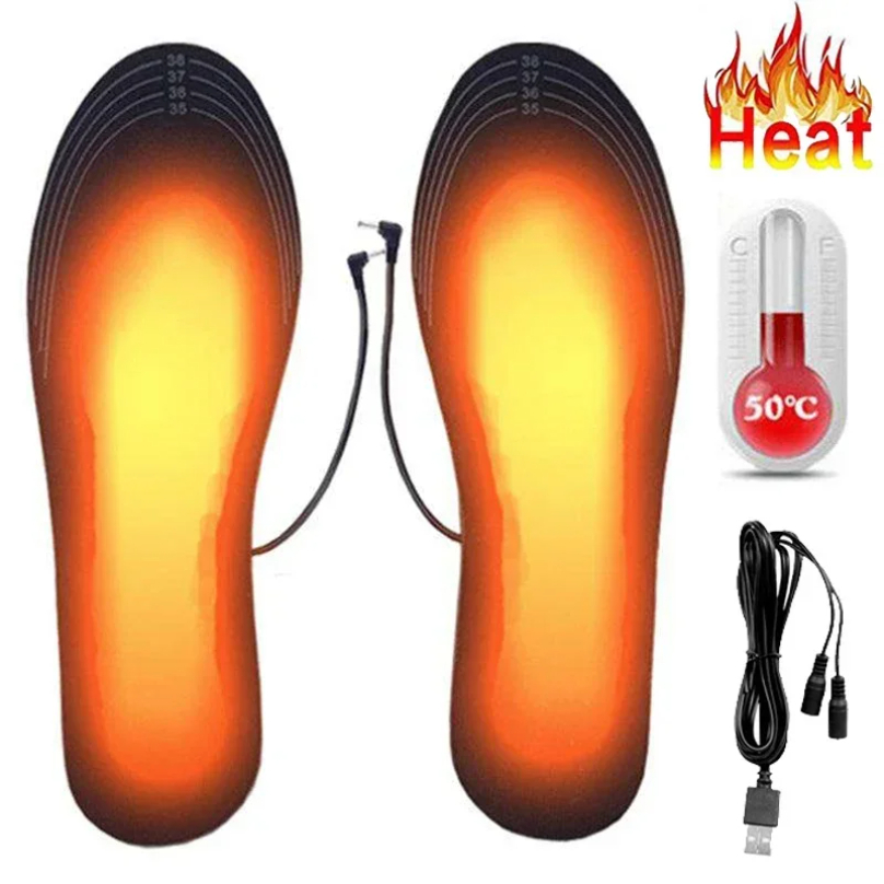 Heated Insole Rechargeable - Sol Berpemanas USB Isi Ulang Ukuran