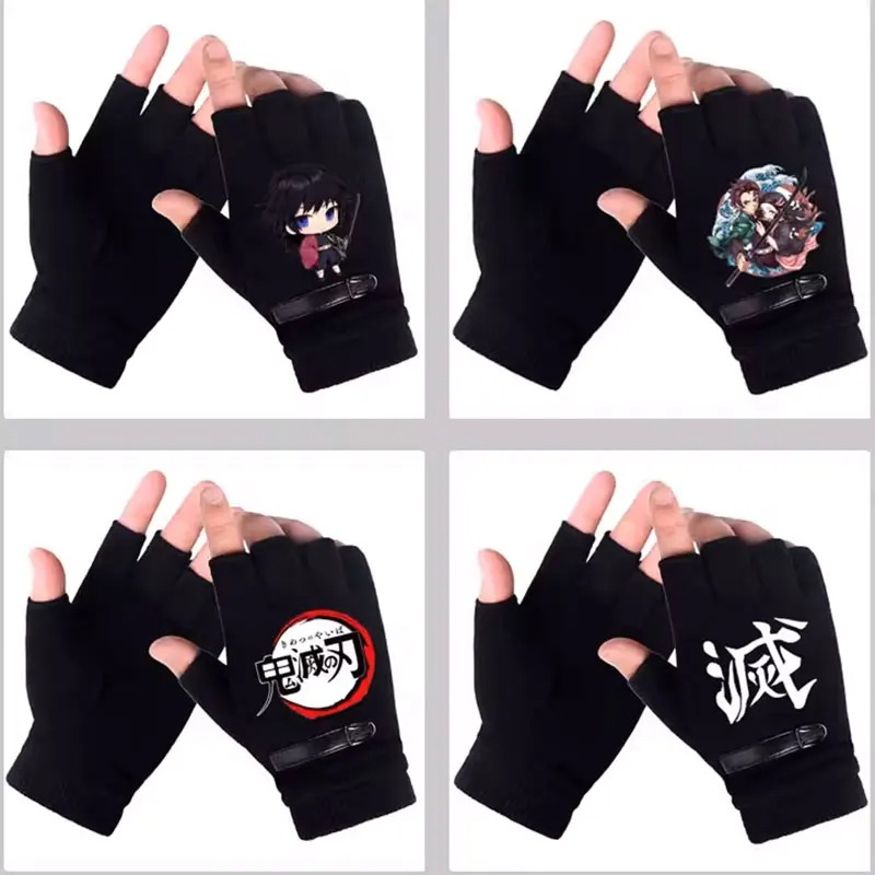 Winter Clothing Anime - Sarung Tangan Setengah Jari Pelajar Anime