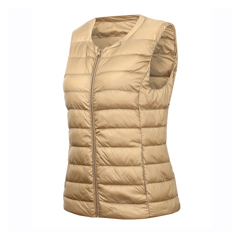 Down Vest Ultralight - Rompi hangat portabel wanita, rompi hangat