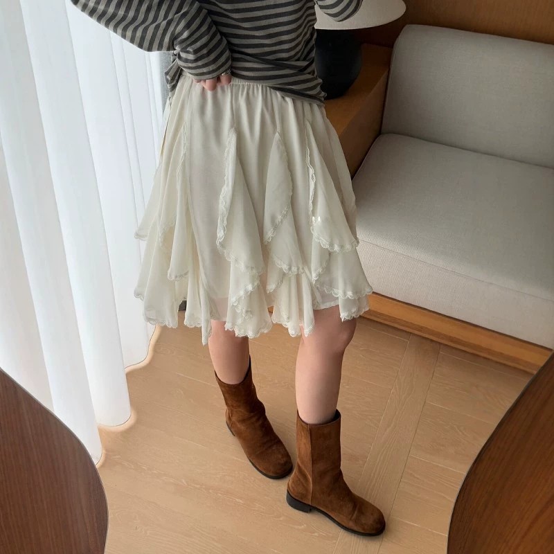 Winter Clothing Storage - Rok Mini Hitam Kawaii Wanita Musim