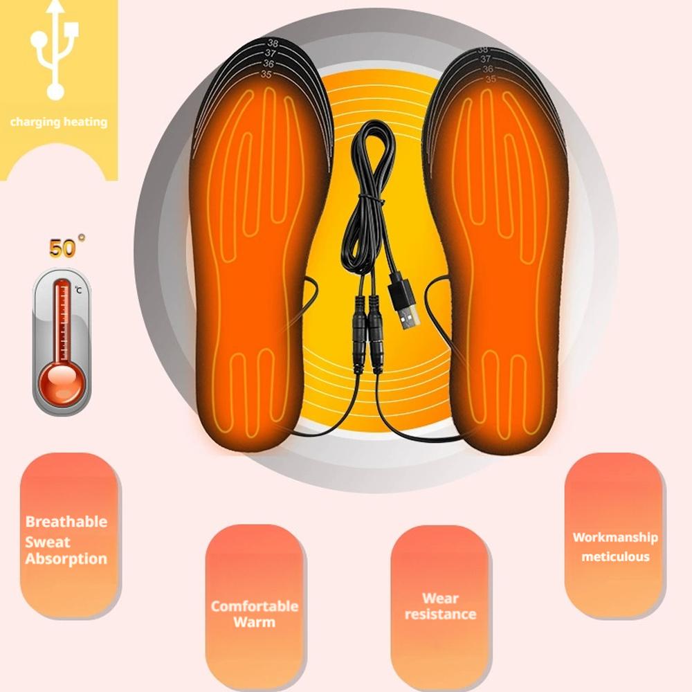 Heated Insole Rechargeable - Sol Sepatu Berpemanas, Sol Penghangat Kaki