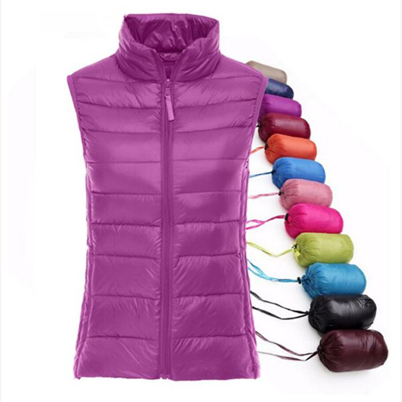 Down Vest Ultralight - Musim Semi Musim Gugur Wanita 90%