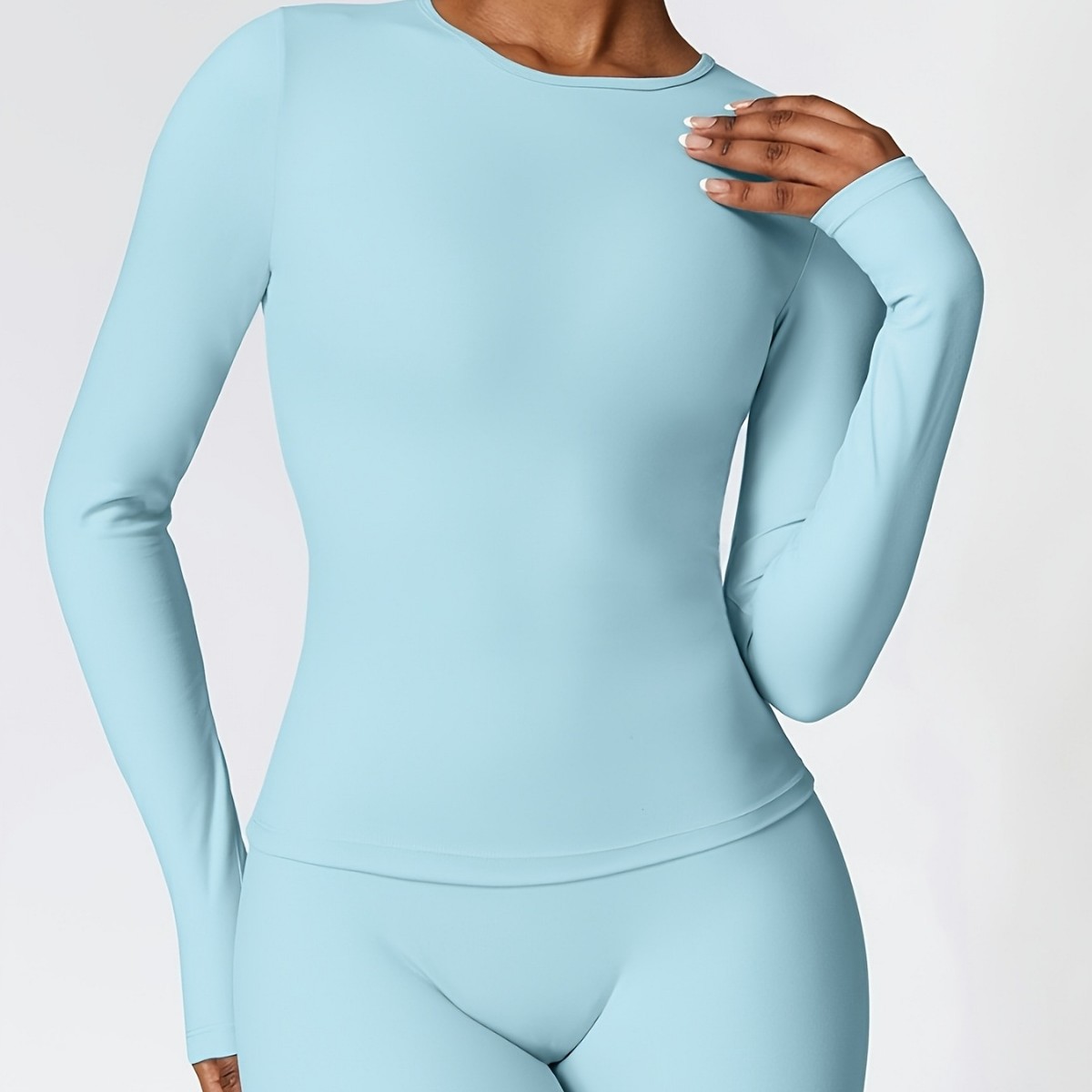 Setelan yoga ketat lengan panj - Winter Clothing Usa ulasan dan harga