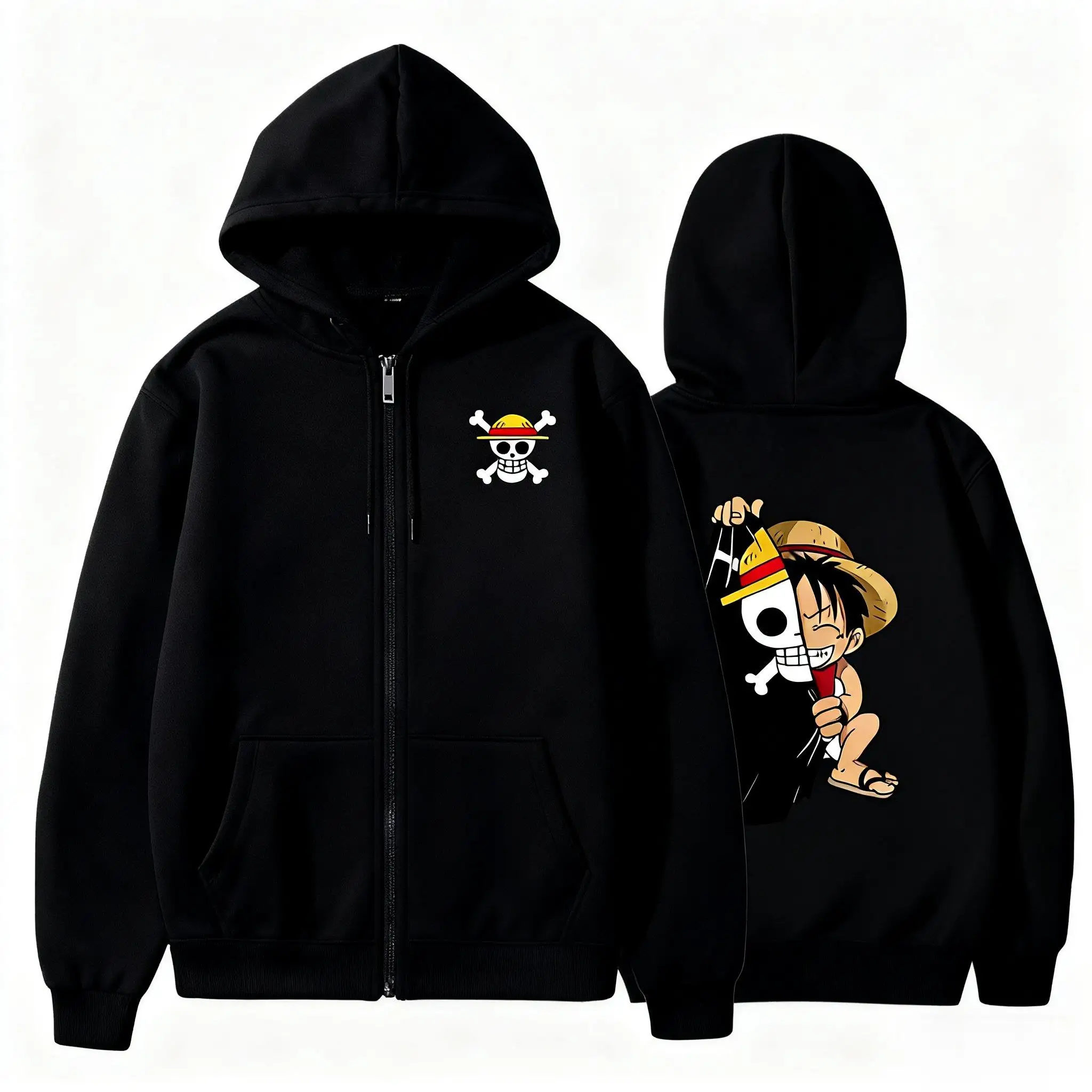 Sweater Hoodie Luffy Oversize  - Winter Clothing Anime ulasan dan harga