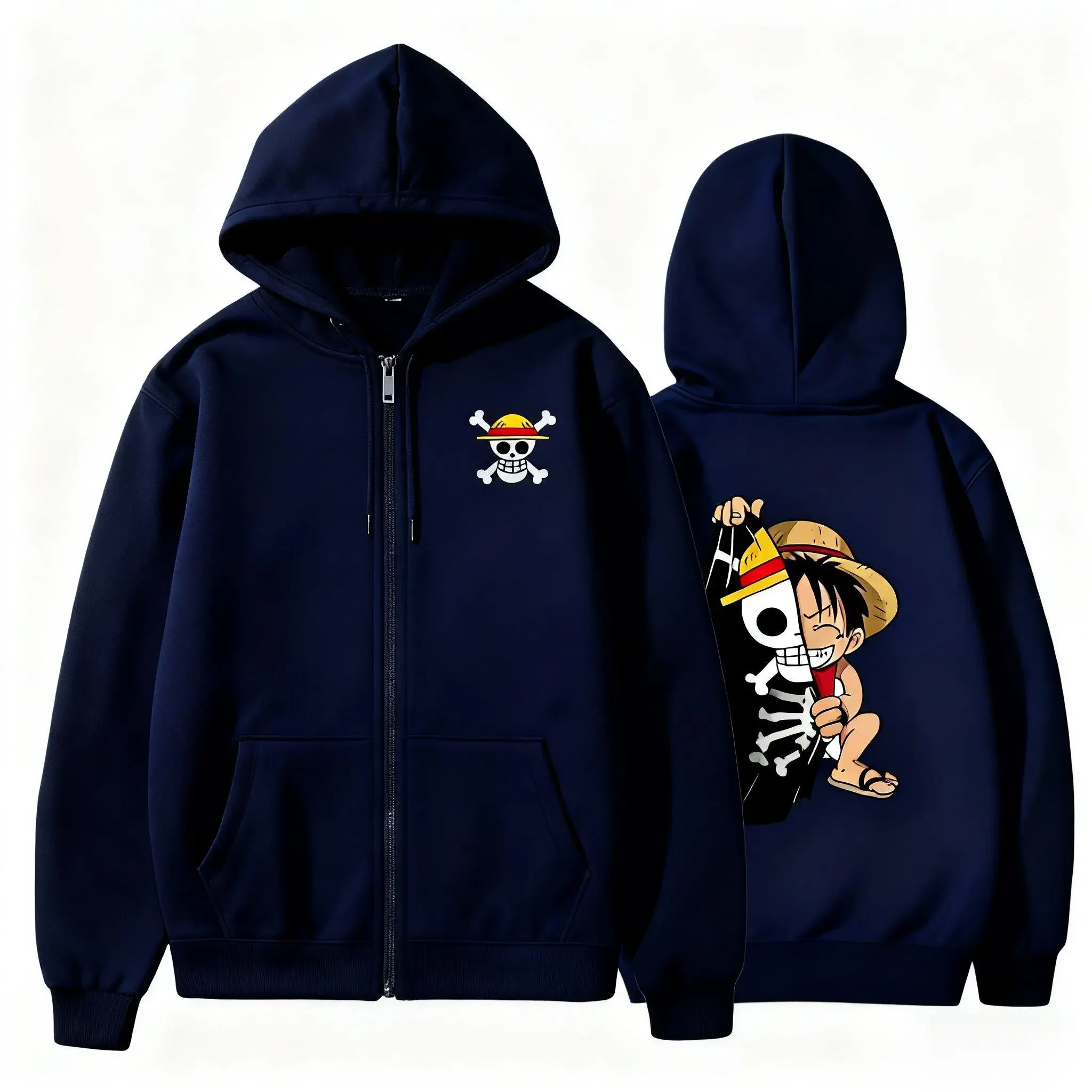 Sweater Hoodie Luffy Oversize  - Winter Clothing Anime ulasan dan harga