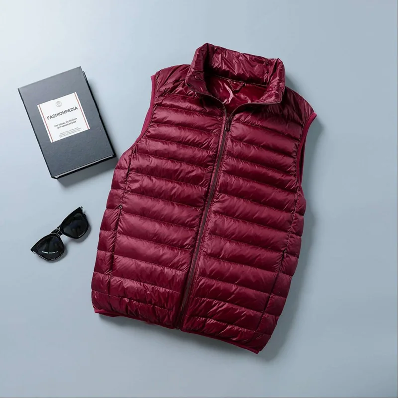 Rompi bebek pria, mantel tanpa - Down Vest Ultralight ulasan dan harga