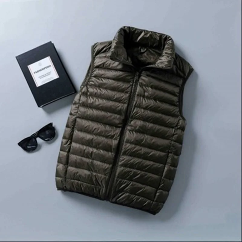 Rompi bebek pria, mantel tanpa - Down Vest Ultralight ulasan dan harga