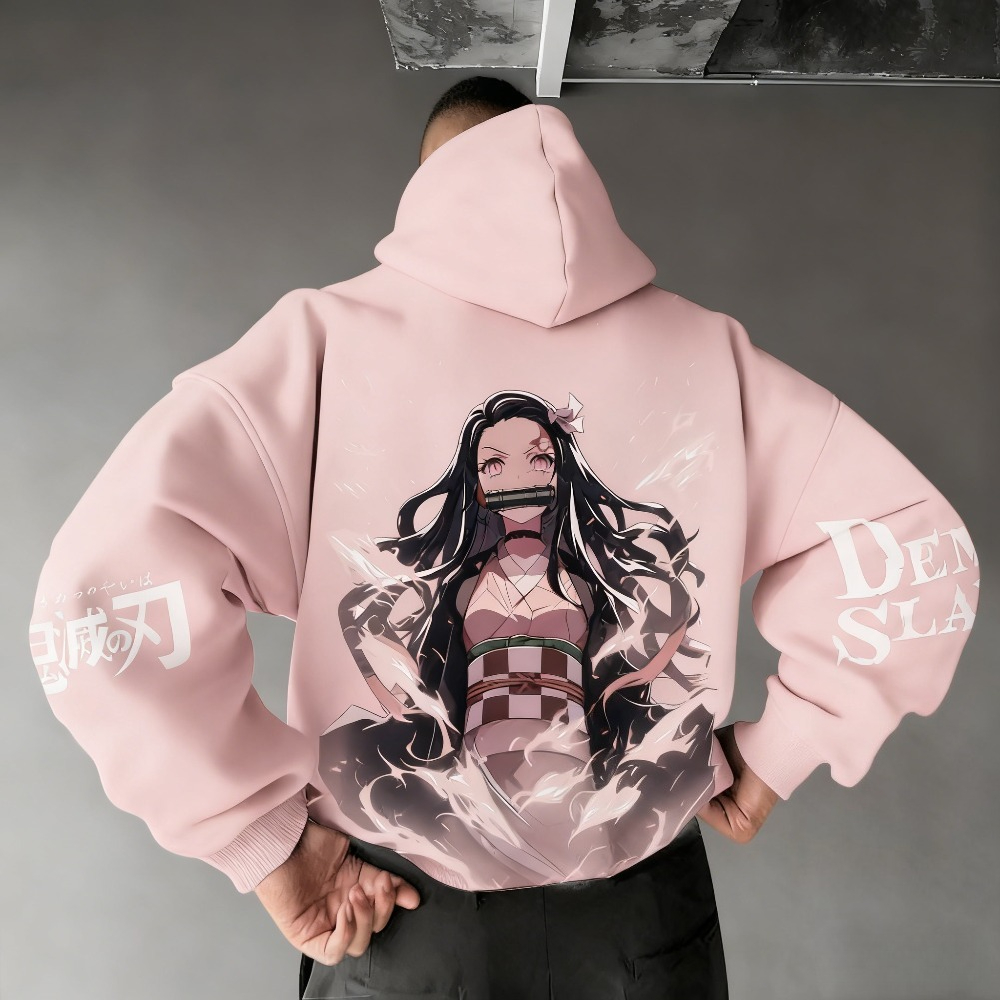 Demon Slayer Hoodie Pria Kamad - Winter Clothing Anime ulasan dan harga
