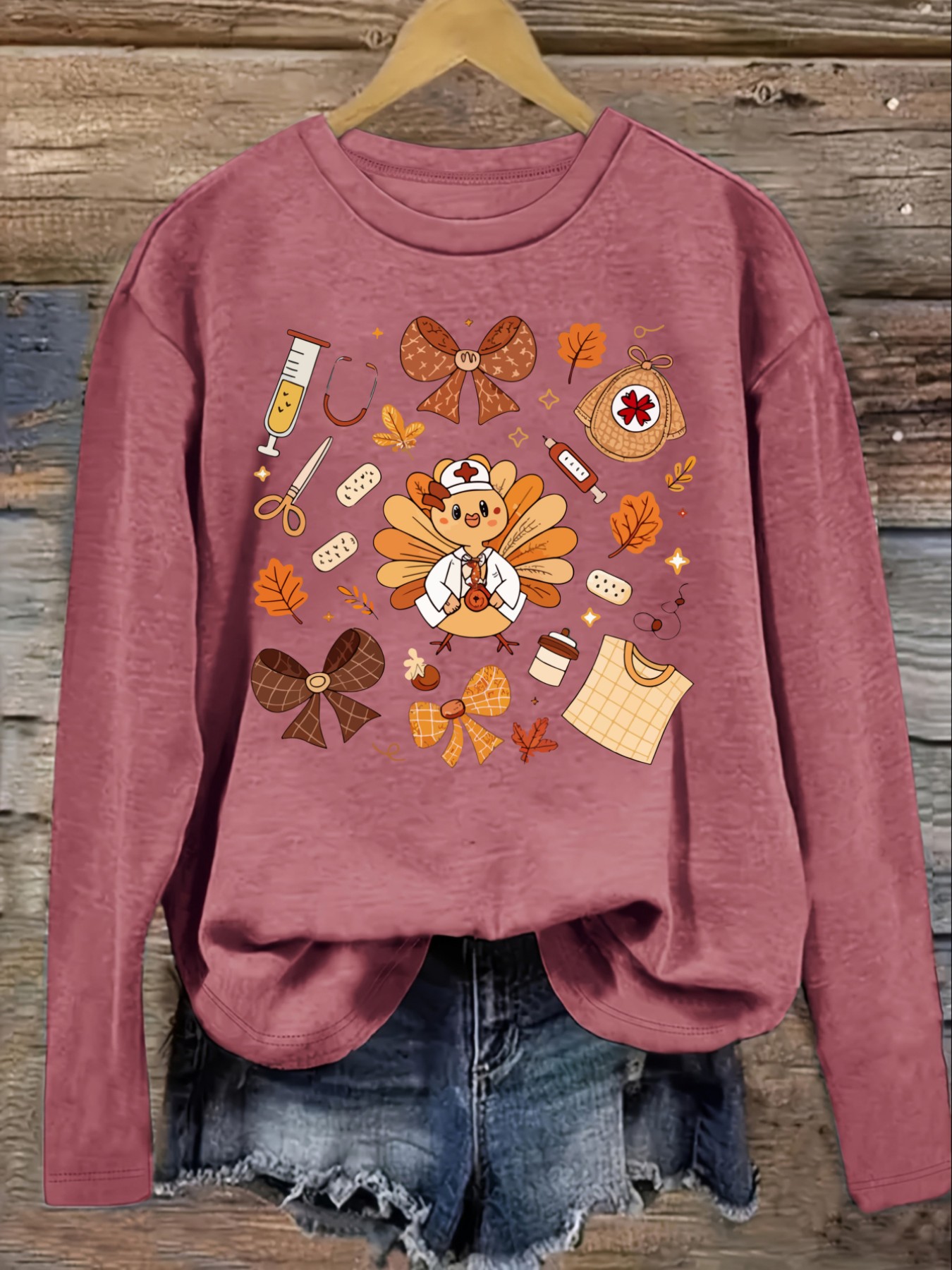 Kaos Wanita Lengan Panjang Kas - Winter Clothing Usa ulasan dan harga