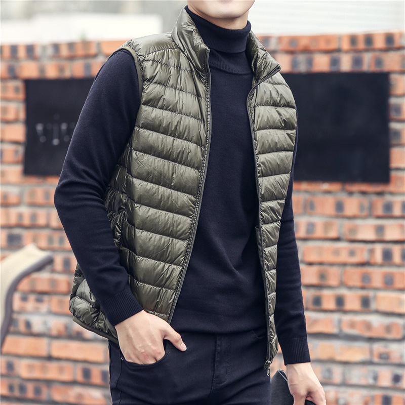 Jaket Puffer tanpa lengan pria - Down Vest Ultralight ulasan dan harga