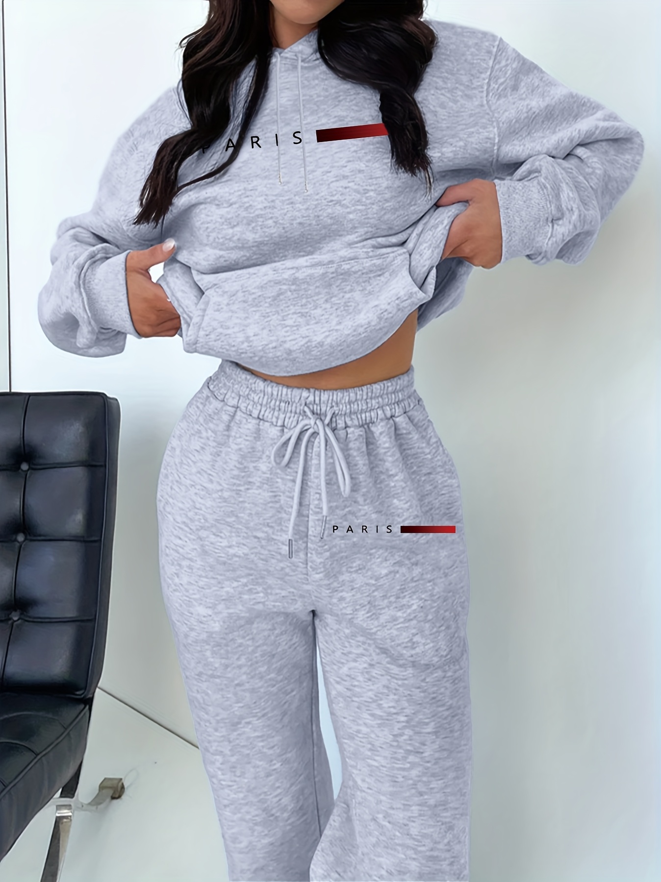 Setelan Wanita Baru Hoodie dan - Winter Clothing Usa ulasan dan harga