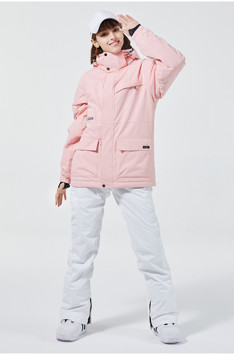 Setelan Ski putih murni 10K un - Ski Pants Waterproof ulasan dan harga