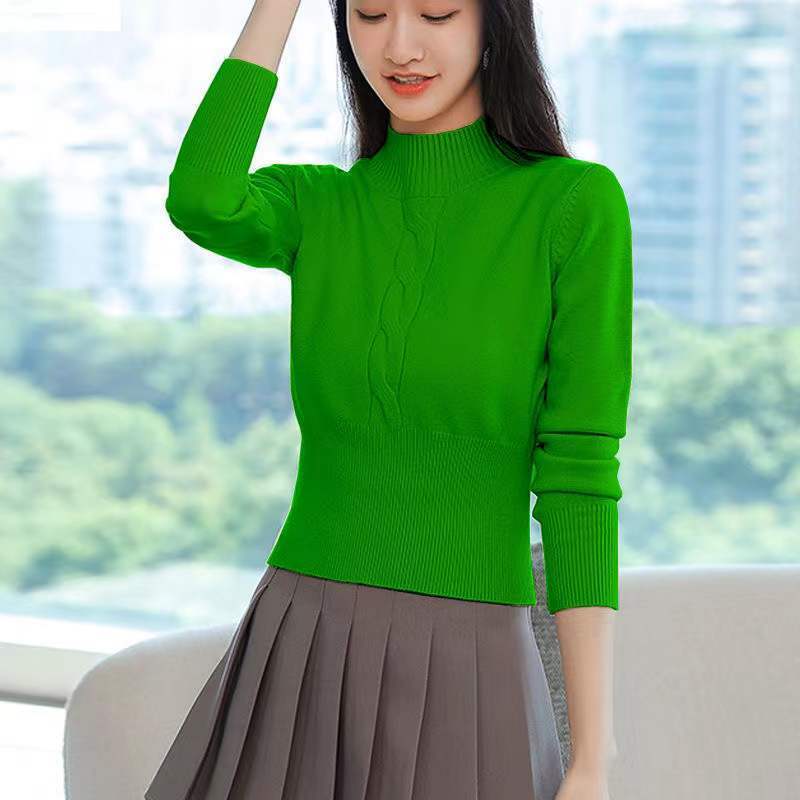 Blus Kerah Tegak Korea Warna S - Winter Clothing Korean ulasan dan harga