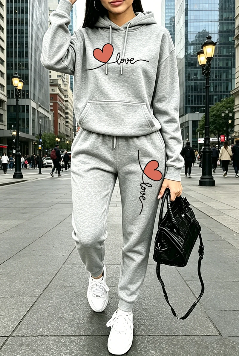 Setelan Olahraga Wanita Motif  - Winter Clothing Usa ulasan dan harga