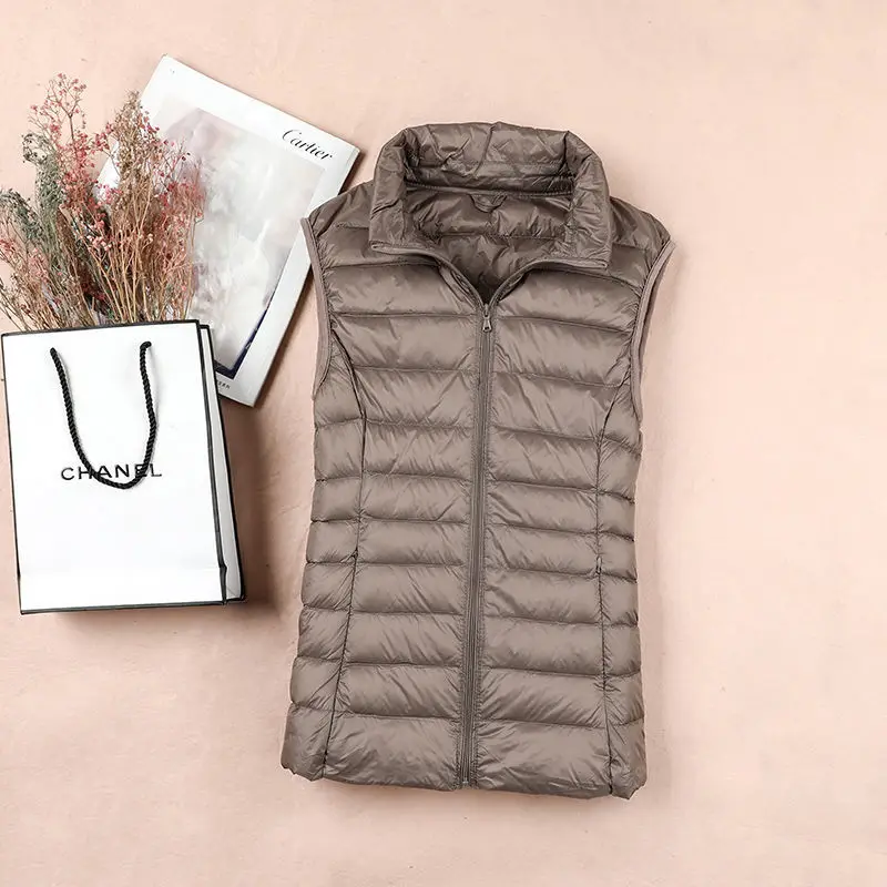 90% White Duck Dow Rompi Bulu  - Down Vest Ultralight ulasan dan harga