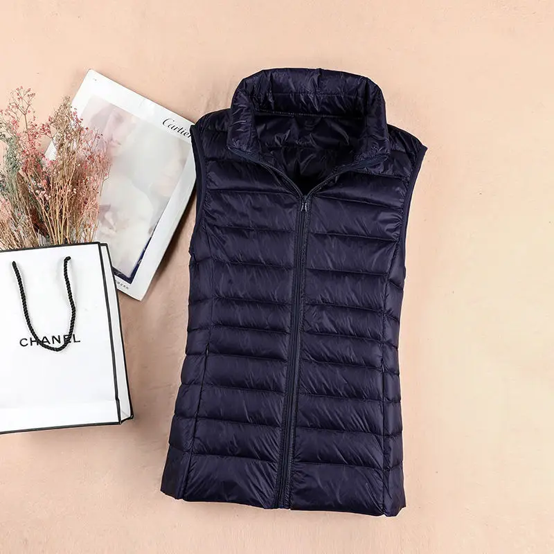 90% White Duck Dow Rompi Bulu  - Down Vest Ultralight ulasan dan harga