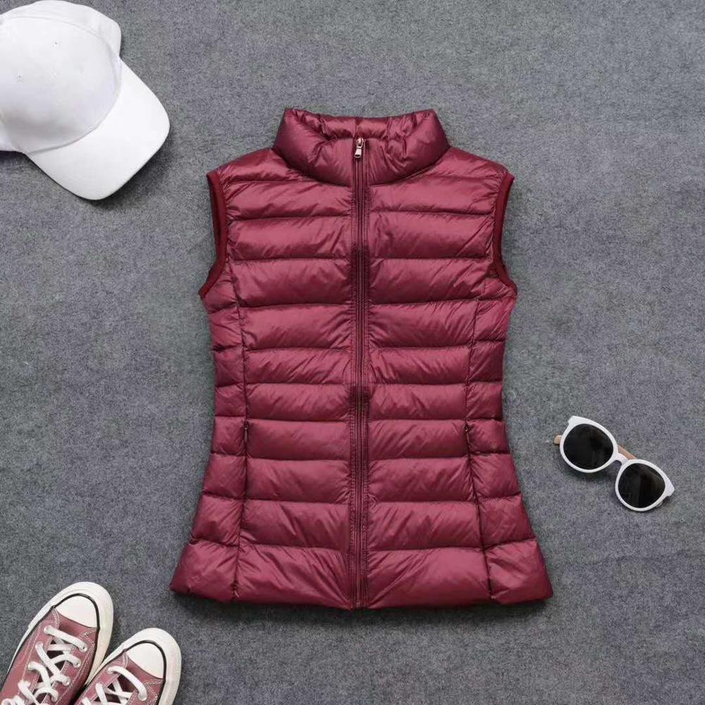 Musim Semi Musim Gugur Wanita  - Down Vest Ultralight ulasan dan harga
